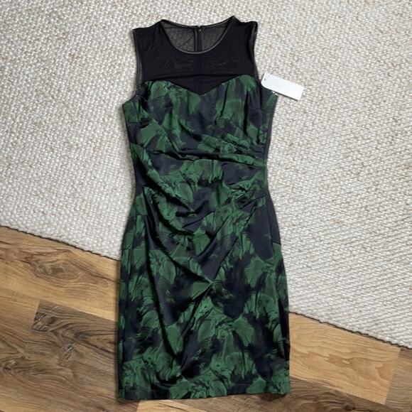 Rickie Freeman for Teri Jon Drape Mesh Dress - Picture 1 of 10
